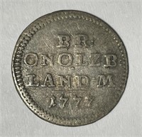 GERMANY BRANDENBURG: 1777 3 Kreuzer Ansbach