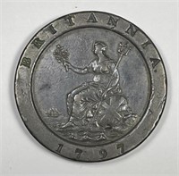 GREAT BRITAIN: 1797 Two Pence Cartwheel