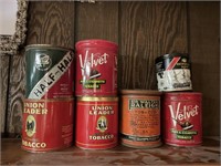 OLD TOBACCO CANS