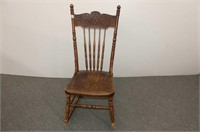 Wooden Nursing Pressback Rocker