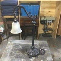 Ornate metal table lamp