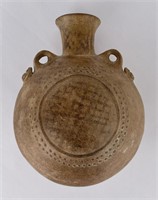 Ancient Terracotta Pottery Pilgrims Flask