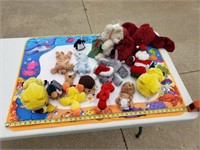 Benny baby's stuffed animals and baby's play mat