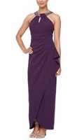 SLNY 9137208 - Beaded Cutout Evening Dress, 6