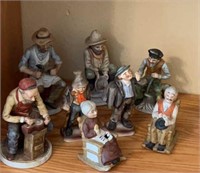 8 Western Country Figurines Lot