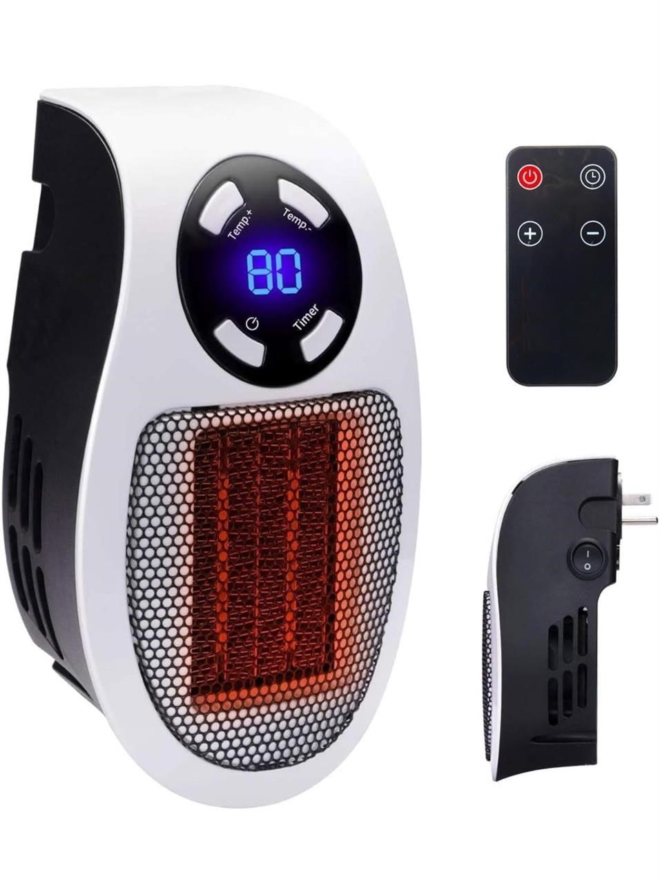 350W&450W Space Heater, Remote Wall Outlet
