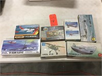 7 small model planes, subs