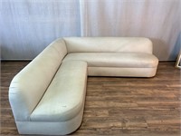 Mid Century Style Curved 2pc Sectional Sofa Wear