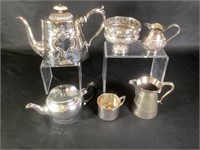 Silver Plate Teapots & Accessories
