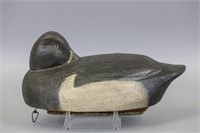 Frank Schmidt Preening Bluebill Drake Duck Decoy,