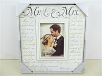 12"x13"  5"x7" Mr. & Mrs. Picture Frame