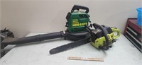 Weed Eater Gas Blower & Poulan Chain Saw