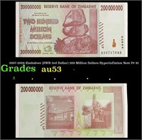 2007-2008 Zimbabwe (ZWR 3rd Dollar) 200 Million Do