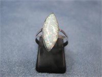 SS SW Hallmarked Opal Ring