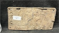 1925 NEW MEXICO LICENSE PLATE