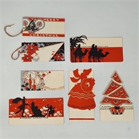 7) ANTIQUE CHRISTMAS GIFT TAGS