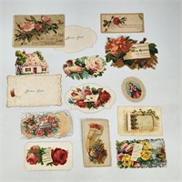 ASSORTED LOT OF ANTIQUE CHRISTMAS GREETINGS