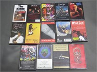 Lot of 14 Music Cassette Tapes Iron Madien Jackson