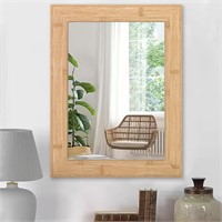 Mirrors for Wall Rustic Wood Framed Vintage Rectan