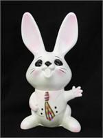 Vintage Hard Plastic Bunny Bank 8"