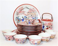 Japanese Ceramic Plates, Tea Pot and