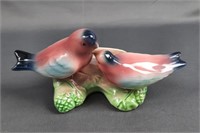 Vintage Love Birds Figurine Pottery Planter