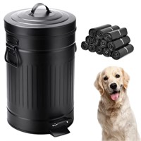 Umtiti Dog Poop Trash Can with Lid for Outdoors,1