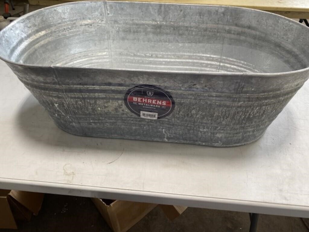 Behrens metalware tub