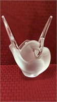 Lalique Dove Vase-Approx. 8 1/4 Inches