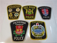 Police Patch Lot 5 Ontario Insignia Patches