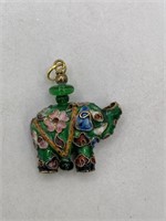 CLOISONNE ELEPHANT PENDANT