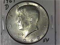 1969-D 40 % Silver Kennedy Half Dollar