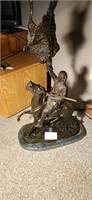 Remington Bronze statue "The Buffalo Signal"