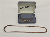 Necklaces and bracelet set.