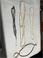 Shell necklaces, beaded necklace, etc