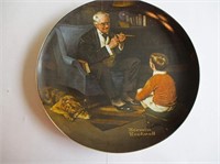 $100 Knowles The Tycoon Norman Rockwell plate