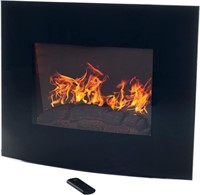 25.5-inch Wall Mounted Electric Fireplace - Curved