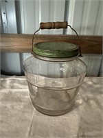 Cracker Jar with Handle and Lid