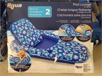 Aqua - (2 Pack) Tropical Pool Lounges