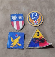 Lot of 4 WW2 Patches