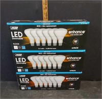 3 NEW 6 PACK LED DIMMABLE FLOOD LIGHT