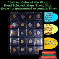 20 Great Coins of the World, hand selected, many t