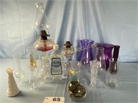 Oil Lamps and Various Vases