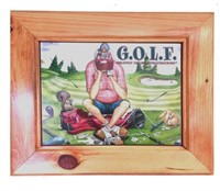 Framed Golf Jokes "G.O.L.F"...