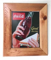 Framed Coca Cola Advertisment