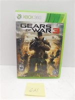 X BOX 360 GEARS OF WAR 3 GAME