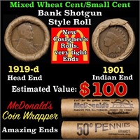 Small Cent Mixed Roll Orig Brandt McDonalds Wrappe