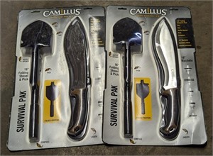 (QR) Camillus survival packs.