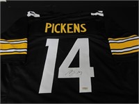 STEELERS GEORGE PICKENS SIGNED JERSEY COA