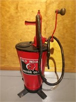 Red Indian Oil Pump 27" Tall